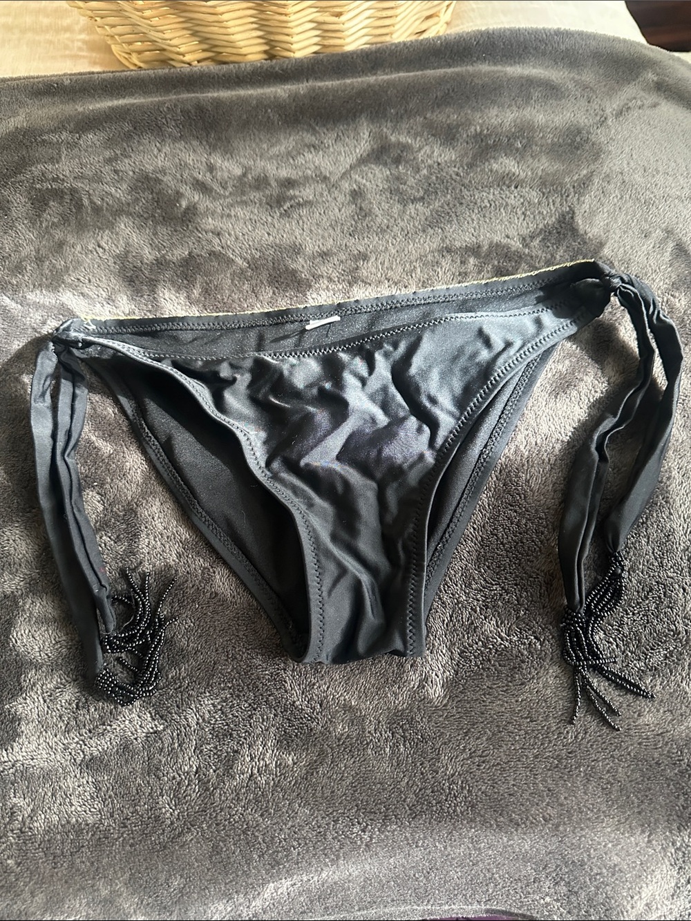 Women’s Black Tie-Side Swim Bottom